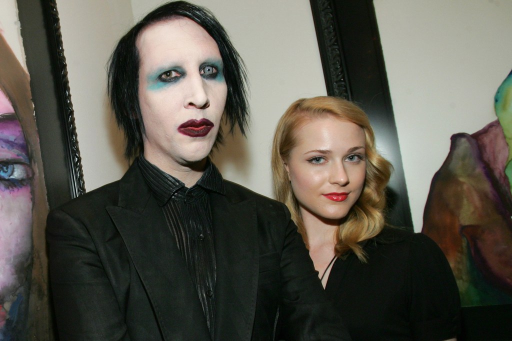 Marilyn Manson e Evan Rachel Wood em Los Angeles, em 2006