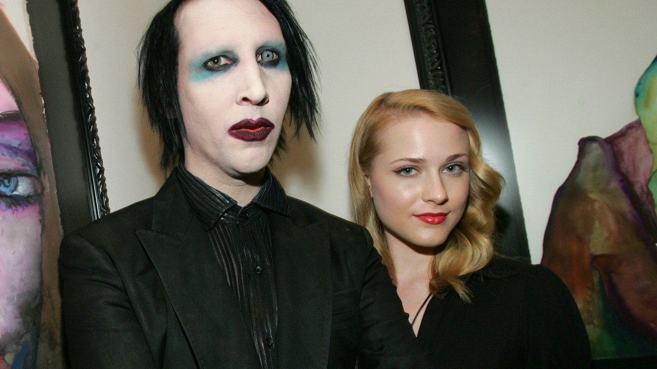 Marilyn Manson e Evan Rachel Wood em Los Angeles, em 2006