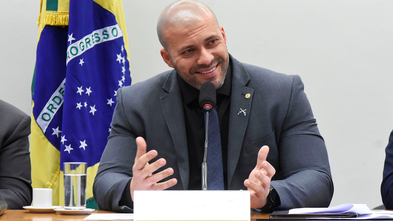 O deputado federal Daniel Silveira -
