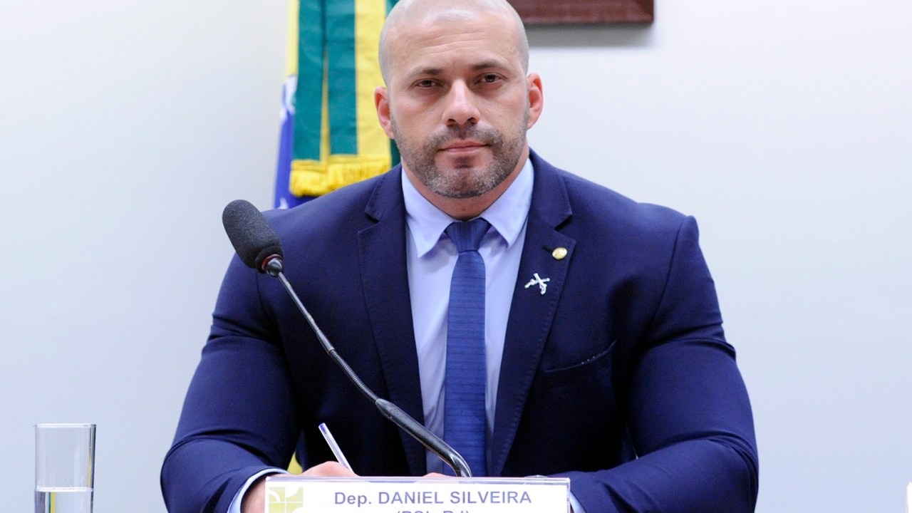 O deputado federal Daniel Silveira —