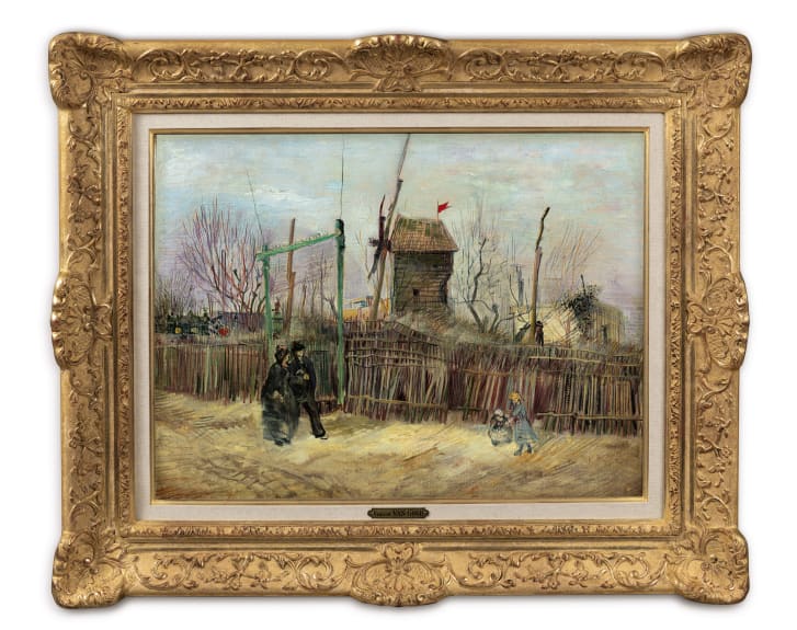 Quadro 'Street Scene in Montmartre', de Vincent Van Gogh -