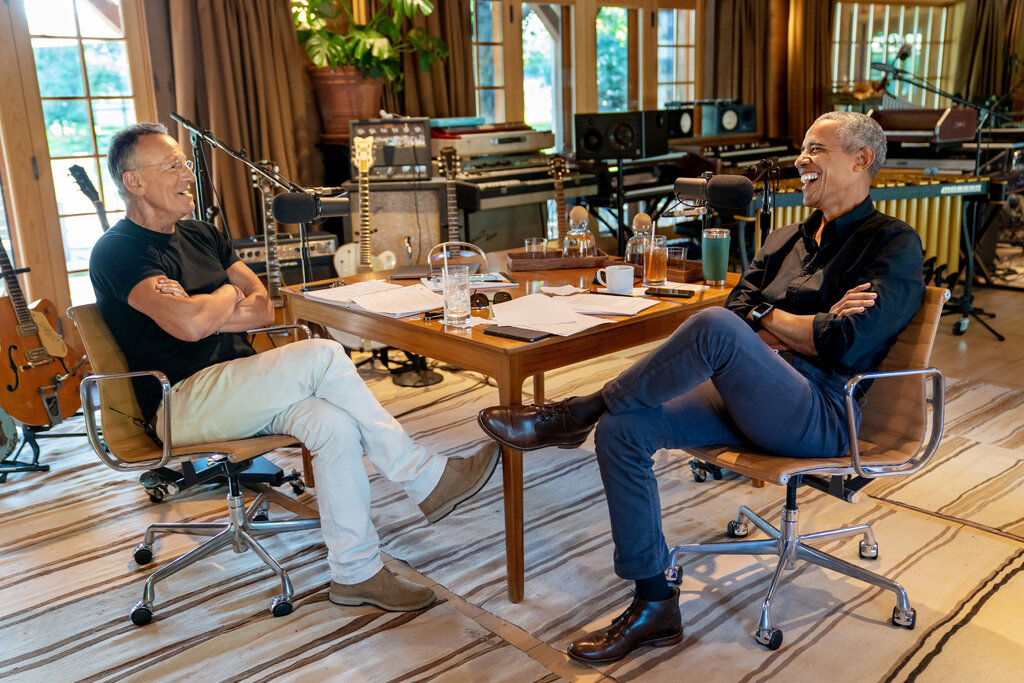 Bruce Springsteen e Barack Obama gravam podcast
