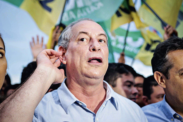 ISOLADO - Ciro: a presença de Lula enfraquece o poder aglutinador do pedetista -