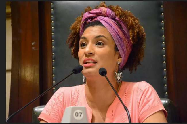 Vereadora Marielle Franco (PSOL), em sessão na Câmara no ano de 2017