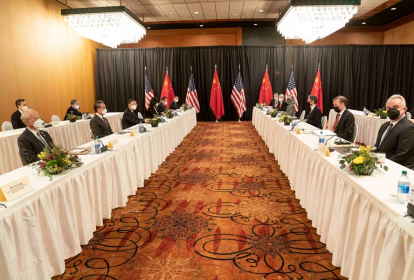 Reunião entre diplomatas americanos e chineses no Alaska - 18/03/2021