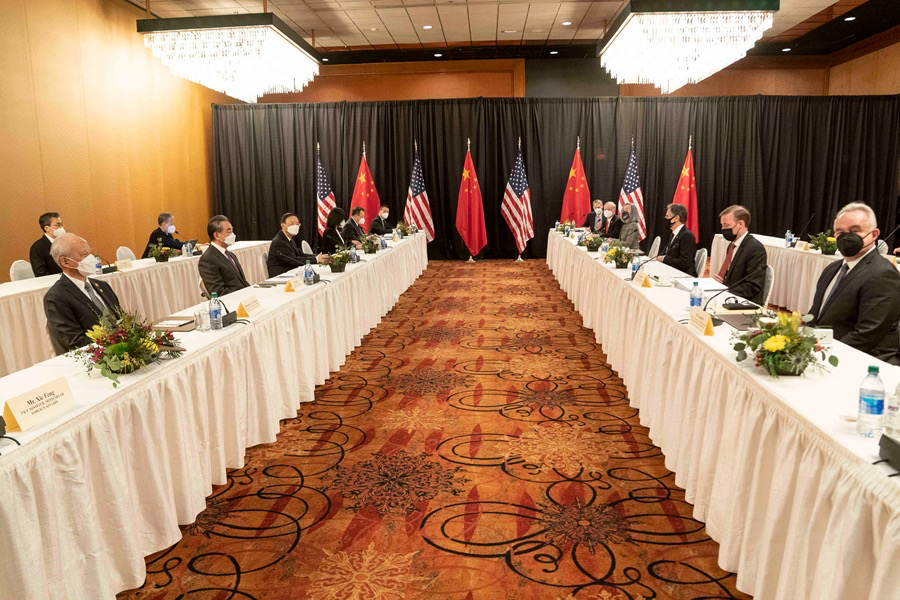 Reunião entre diplomatas americanos e chineses no Alaska - 18/03/2021