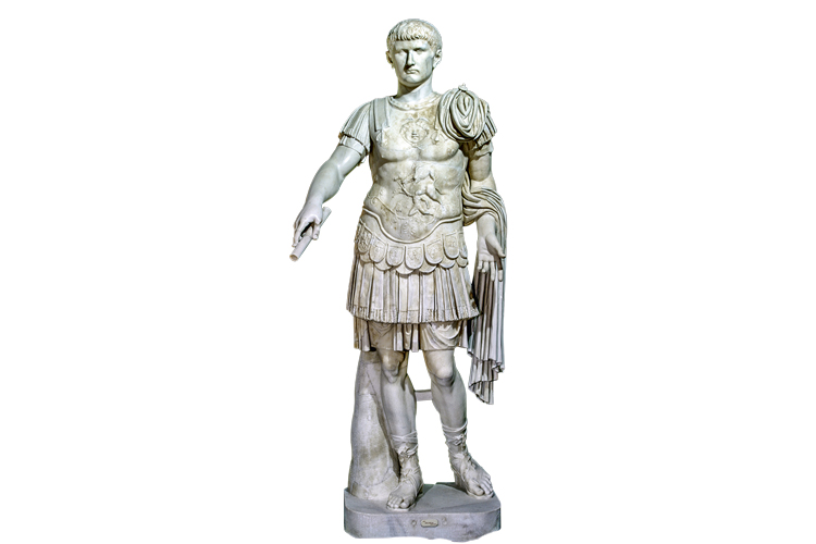 DIVINO? - Estátua clássica do imperador no Museu de Nápoles: ele acreditava ser um deus -