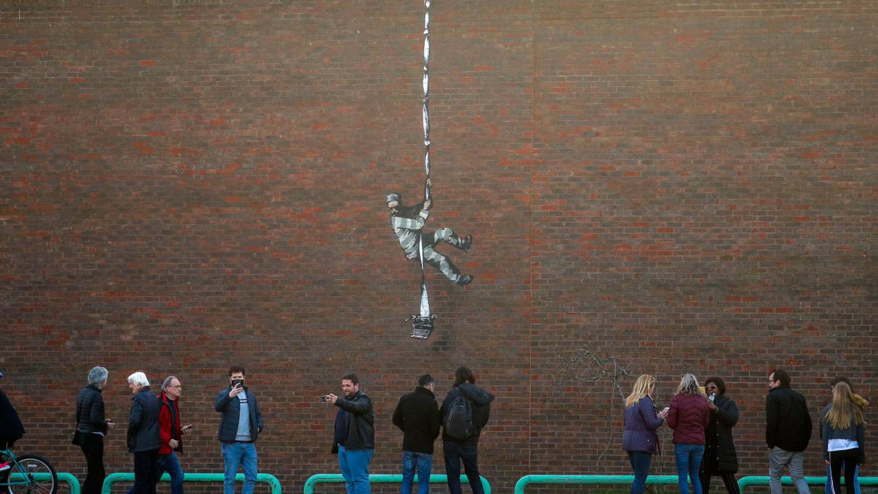 The Create Escape, obra de Banksy em prisão a Inglaterra
