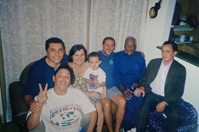 No Rio de Janeiro, em Madureira, em visita ao primo do esposo de Tereza Borba -