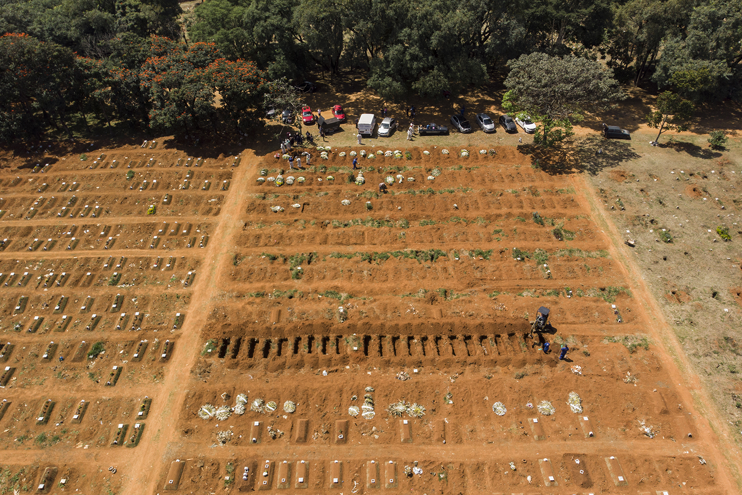 Vila Formosa Cemetery, the largest in Latin America and responsible for the burial of most deaths caused by Covid-19 in the city of São Paulo -