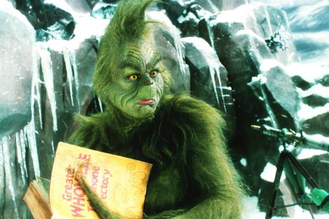 Jim Carrey no filme 'O Grinch' (2000) -