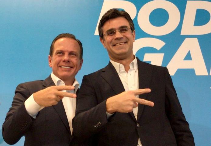 O ex-governador de SP João Doria e o governador do estado, Rodrigo Garcia
