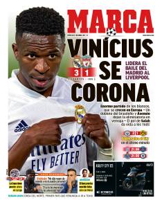 Capa do Diário Marca, da Espanha -