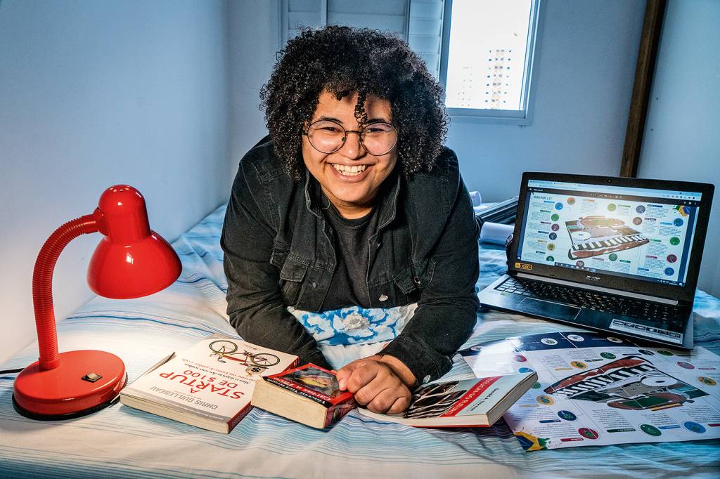Joyce Rocha, 28 anos, designer e fundadora da startup aTip -