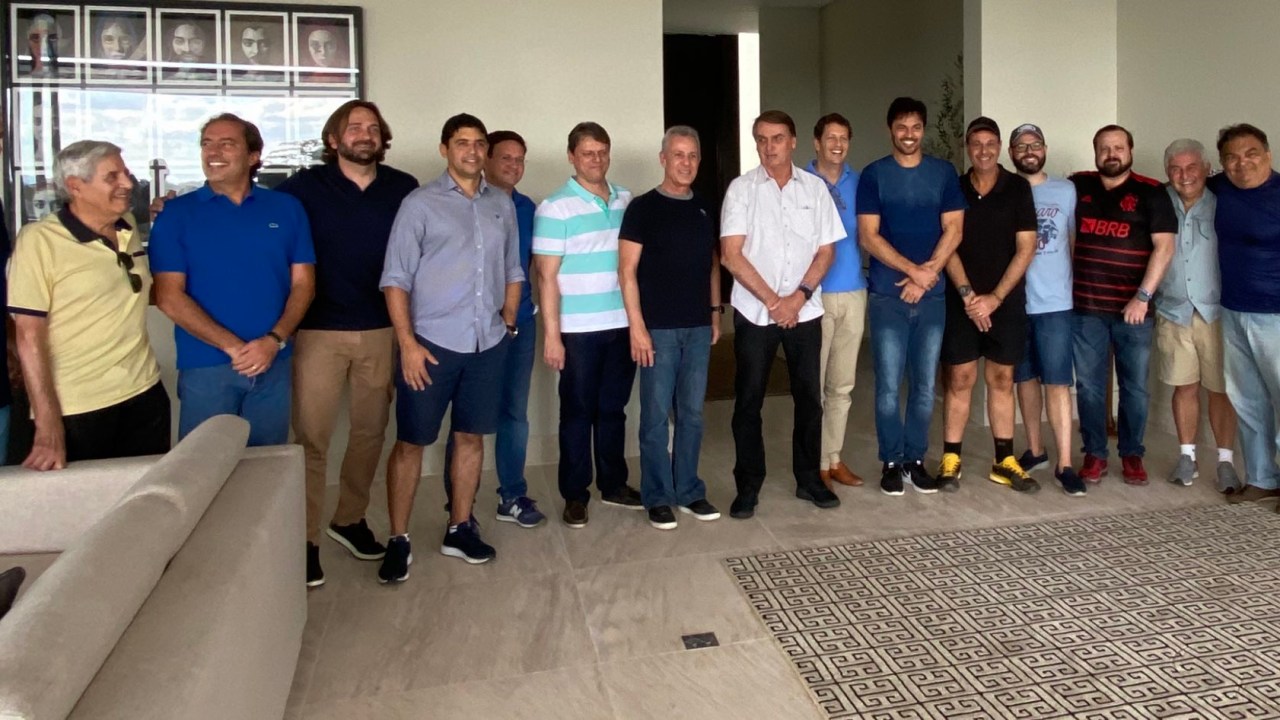 Almoço reúne integrantes do governo Bolsonaro na casa do ministro das Comunicações, Fábio Faria