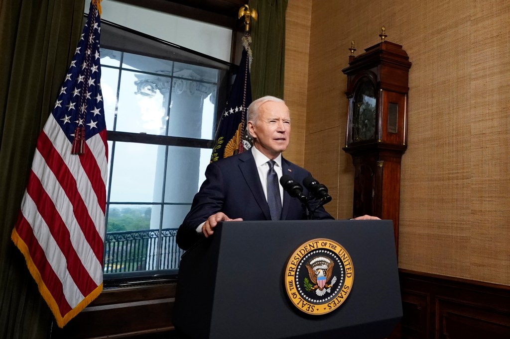 Presidente dos EUA, Joe Biden, discursa na Casa Branca sobre retirada de tropas americanas do Afeganistão. 14/04/2021
