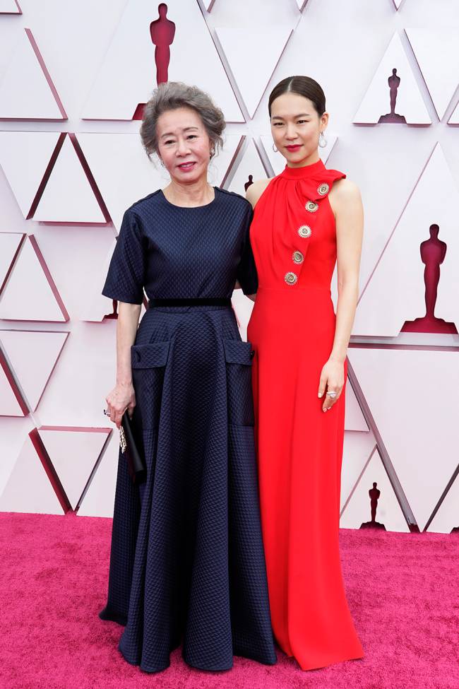 93rd Annual Academy Awards – Arrivals Youn Yuh-jung e Han Ye-ri chegam à cerimônia -