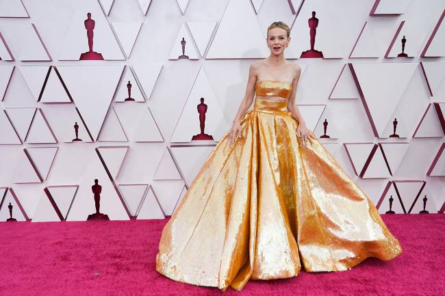 93rd Annual Academy Awards – Arrivals Carey Mulligan indicada a melhor atriz por seu papel em 'Bela Vingança'