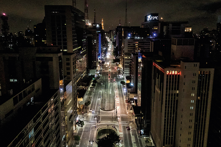 Ruas vazias de São Paulo -