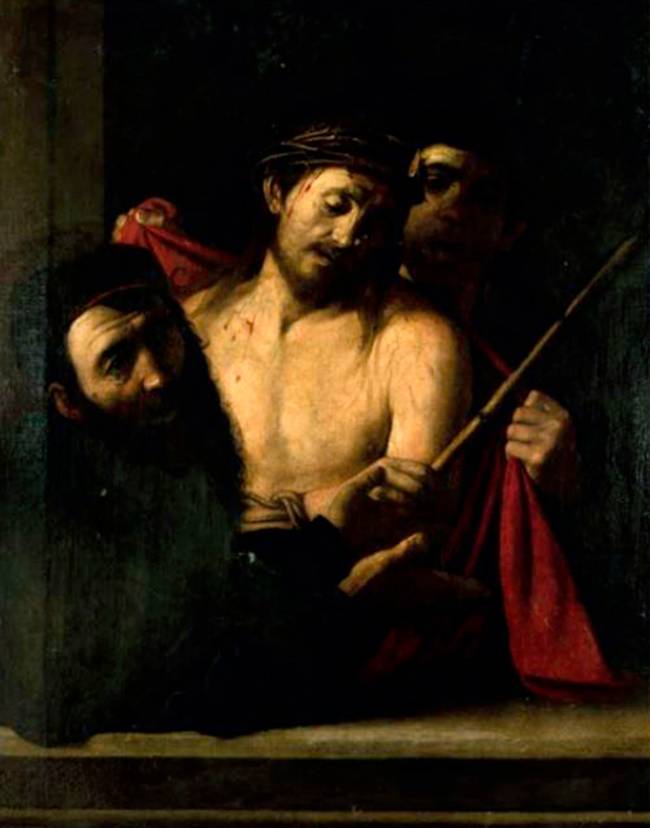 Quadro 'Ecce homo' que foi retirado do leilão por suspeita de ser um Caravaggio -