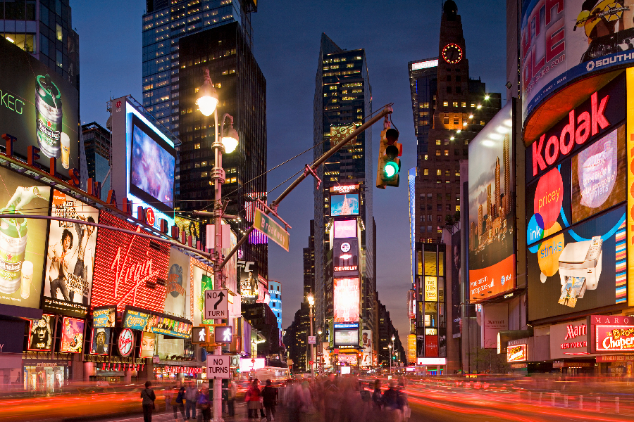 Teatros da Broadway, em Nova Iorque.