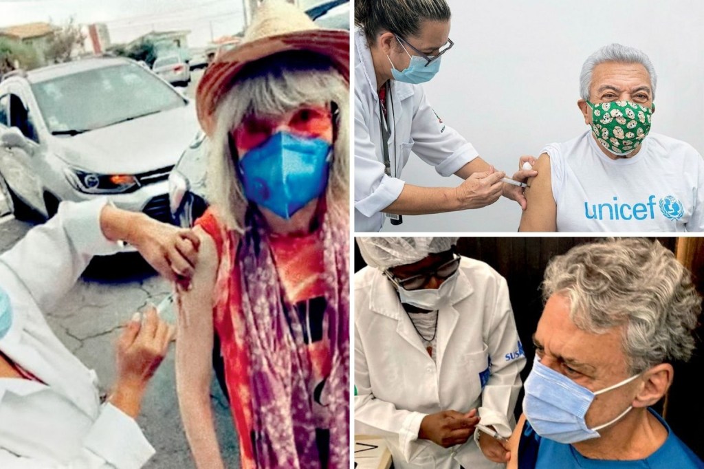 #VACINADOS - A geração dos avós invadiu as redes sociais exibindo com orgulho o dia em que foram imunizados contra o novo coronavírus. Nas fotos: Rita Lee, Mauricio de Sousa e Chico Buarque de Hollanda -