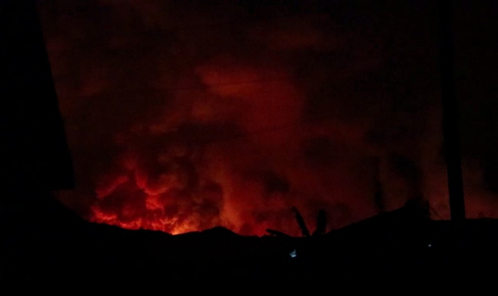 RDCONGO-VOLCANO Erupção do Vulcão Nyiraongo