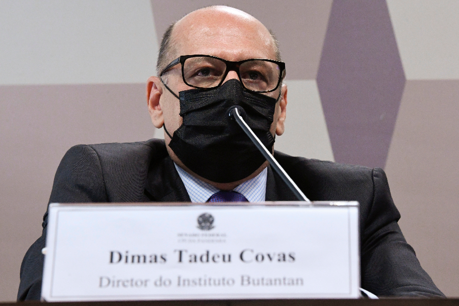 Diretor do Instituto Butantan, Dimas Covas presta depoimento à CPI da Pandemia - 27/05/2021 -