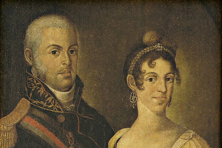 João VI e a mulher, Carlota Joaquina -