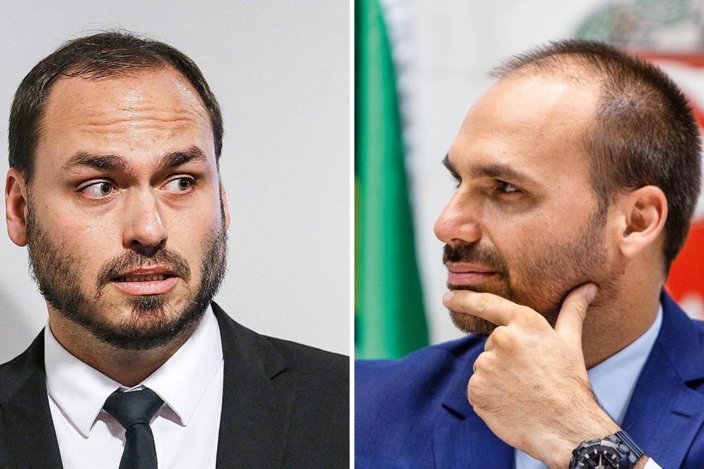 ZERO DOIS E ZERO TRÊS - Carlos e Eduardo Bolsonaro: contato com médicos e presença em reuniões importantes -