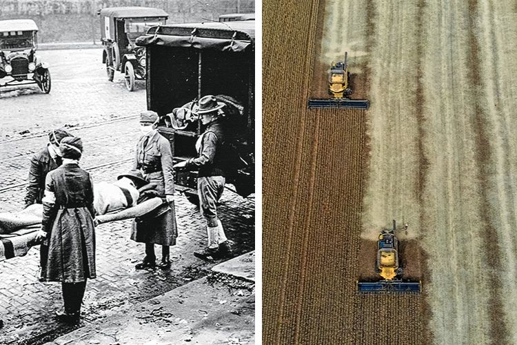 CICLOS QUE SE REPETEM - Gripe espanhola, em 1918, e cultivo de grãos: lições para não ficar de fora da retomada -