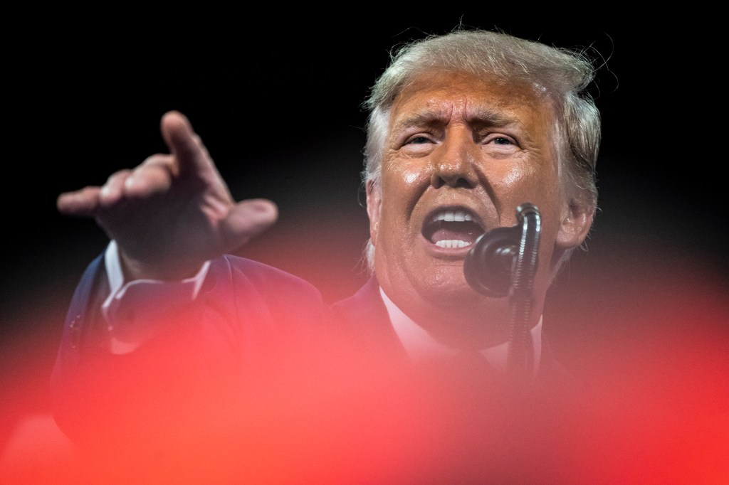 Ex-presidente americano Donald Trump durante evento em Orlando, Flórida. 28/02/2021