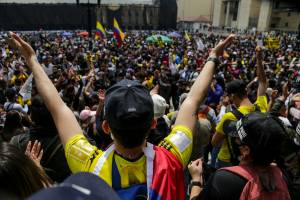 May Day Protests during a strike against Tax Reform Bill in Colombia
