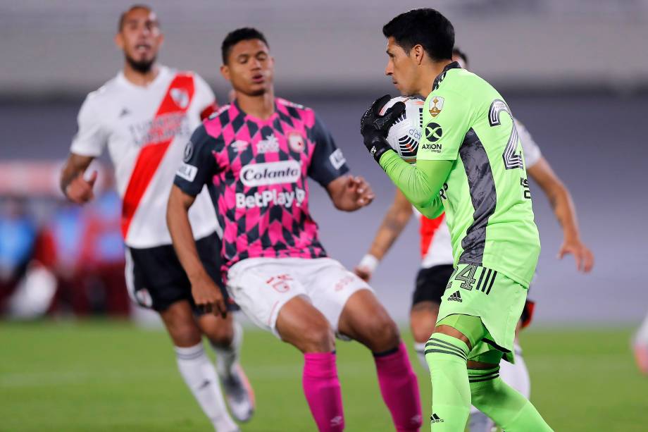 Enzo Pérez em River Plate x Independiente Santa Fe'