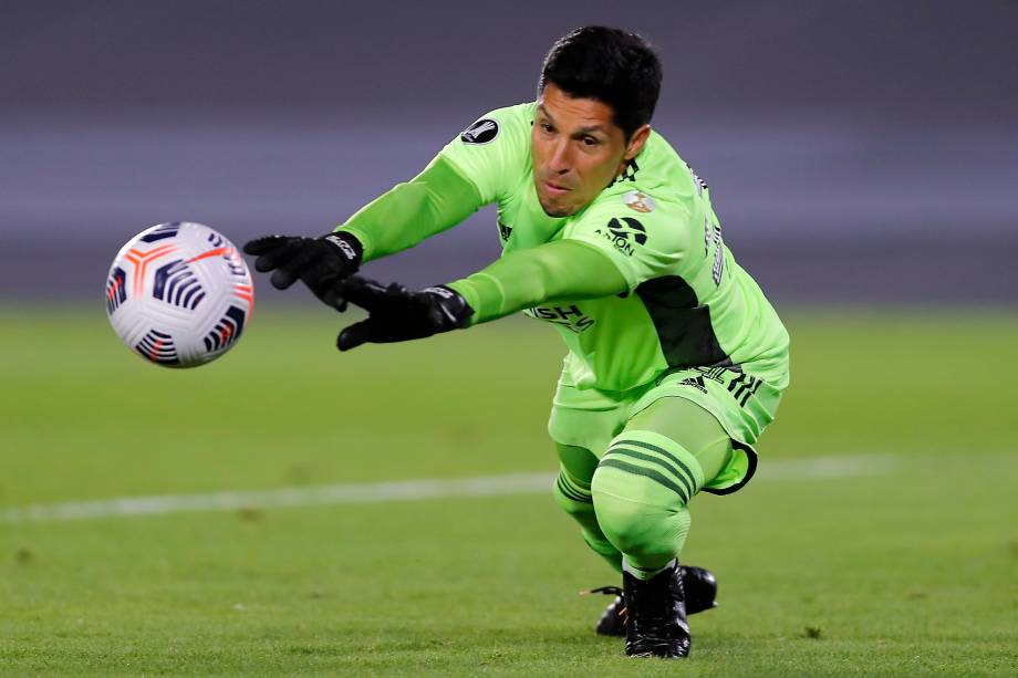 Enzo Pérez em River Plate x Independiente Santa Fe