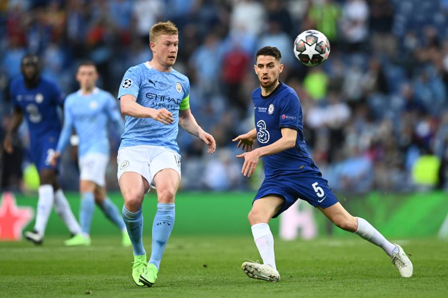 Kevin De Bruyne do Manchester City e Jorginho do Chelsea