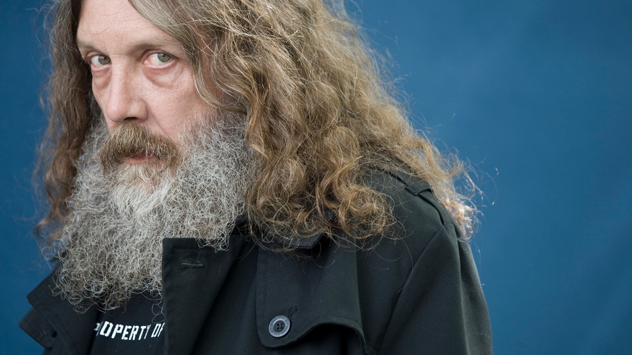 O escritor inglês, Alan Moore -