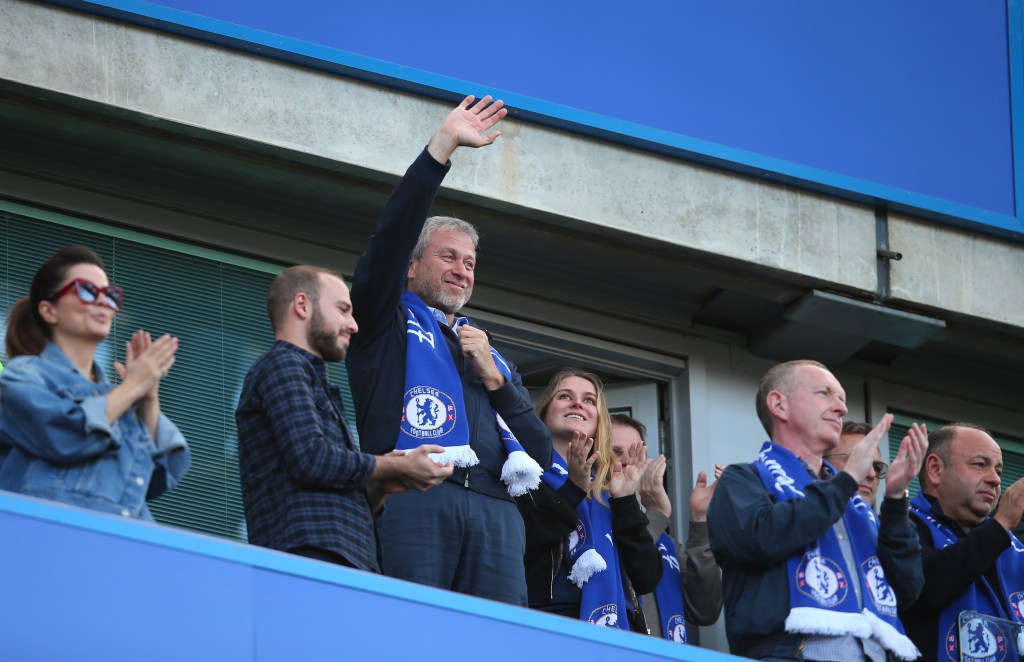 Roman Abramovich, o dono russo do Chelsea, em Stamford Bridge