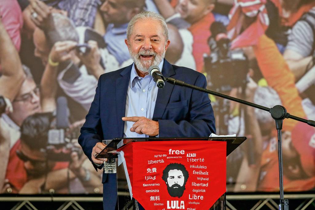 ALVO - Lula: ele foi rotulado por Bolsonaro como o “maior canalha da história” -