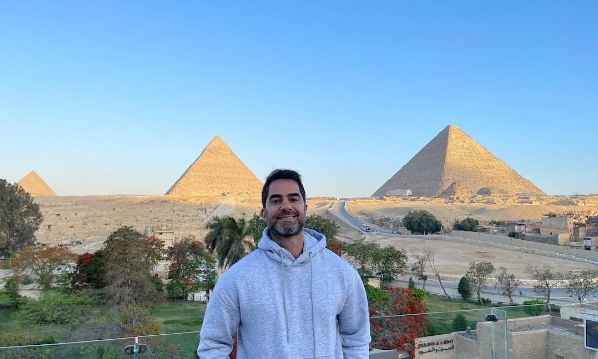 Médico Victor Sorrentino em viagem ao Egito