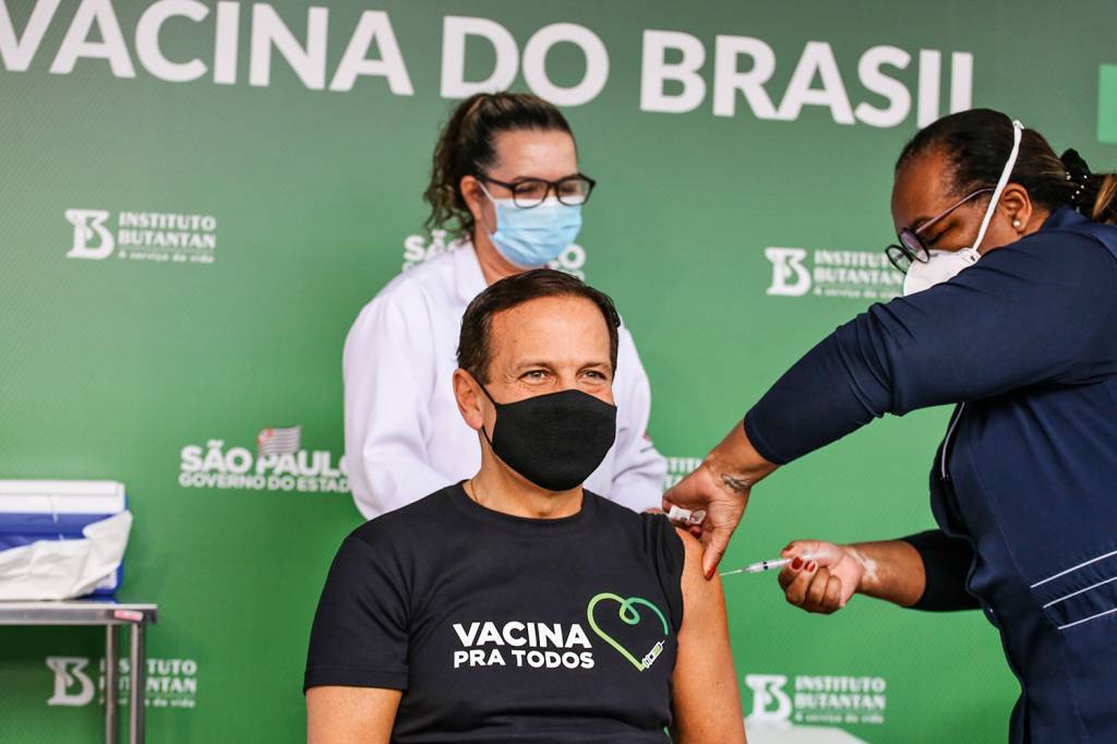 FAVORITO - Doria: o governador tem a vantagem da vacina e do peso de São Paulo -