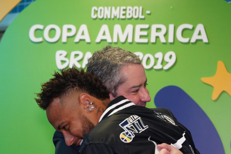 Neymar e Rogerio Caboclo -