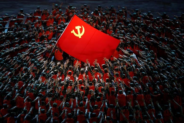 Comemoração do Partido Comunista em Pequim, capital da China