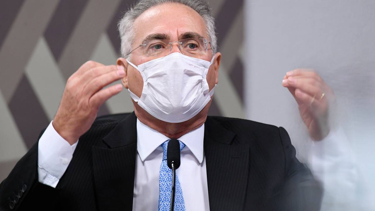 O senador Renan Calheiros (MDB-AL), relator da Cpi da Covid -