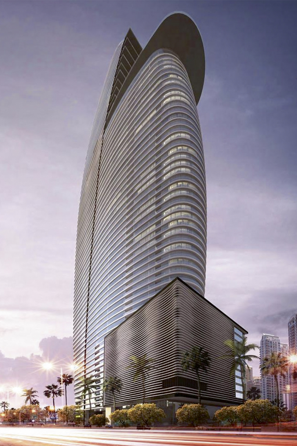 CURVA FLUIDA - Aston Martin Residences, em Miami: arquitetura arrojada -