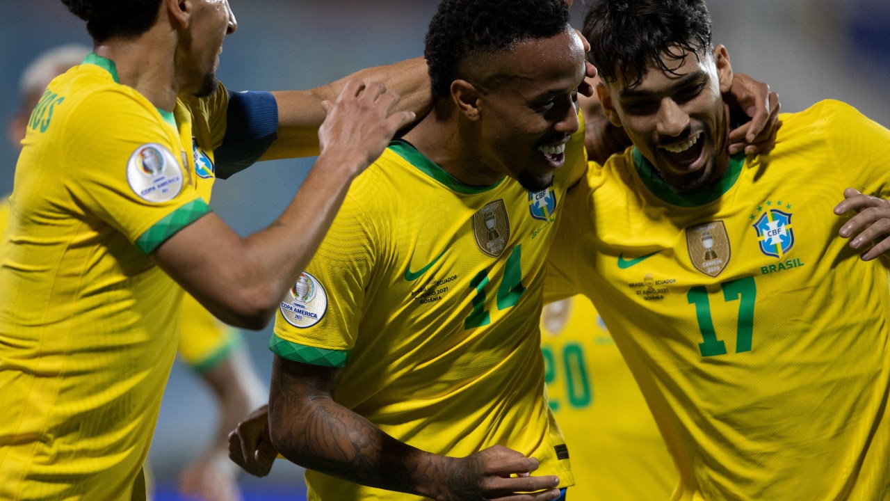 Militão marcou um gol pela seleção brasileira