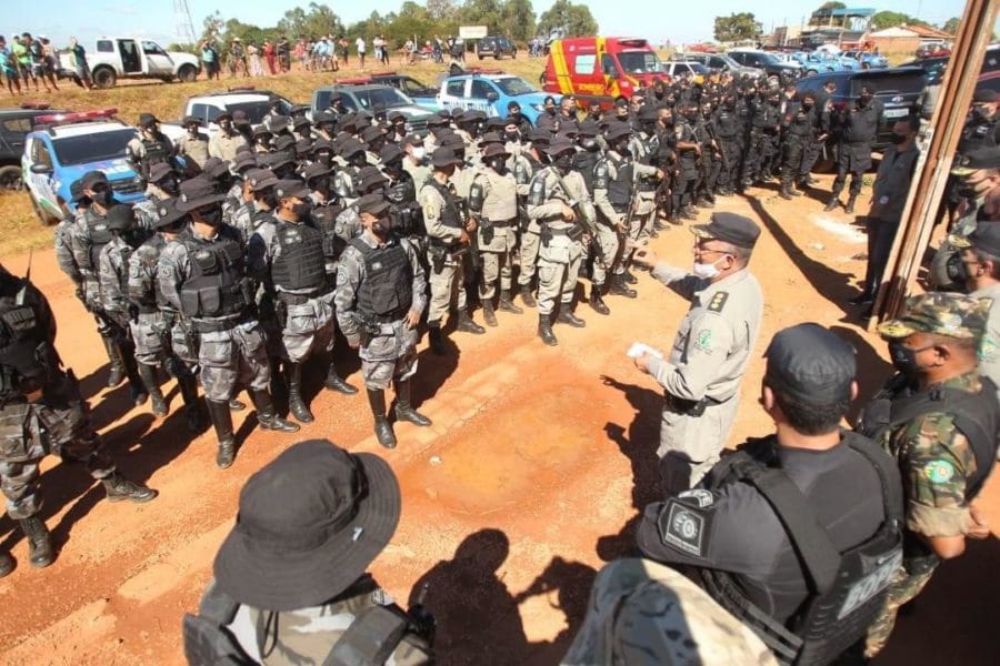 Policiais envolvidos em operação de busca do criminoso Lázaro Barbosa de Souza, em Goiás