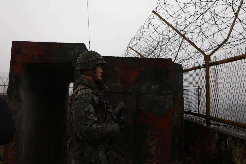 Fronteira sul-coreana, uma das mais militarizadas do mundo