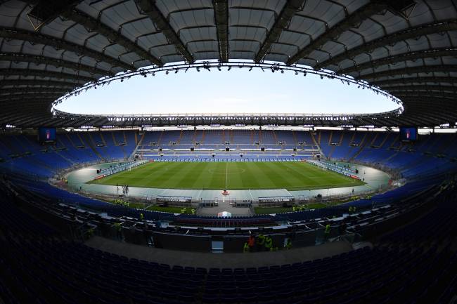 O Stadio Olimpico, na Itália -