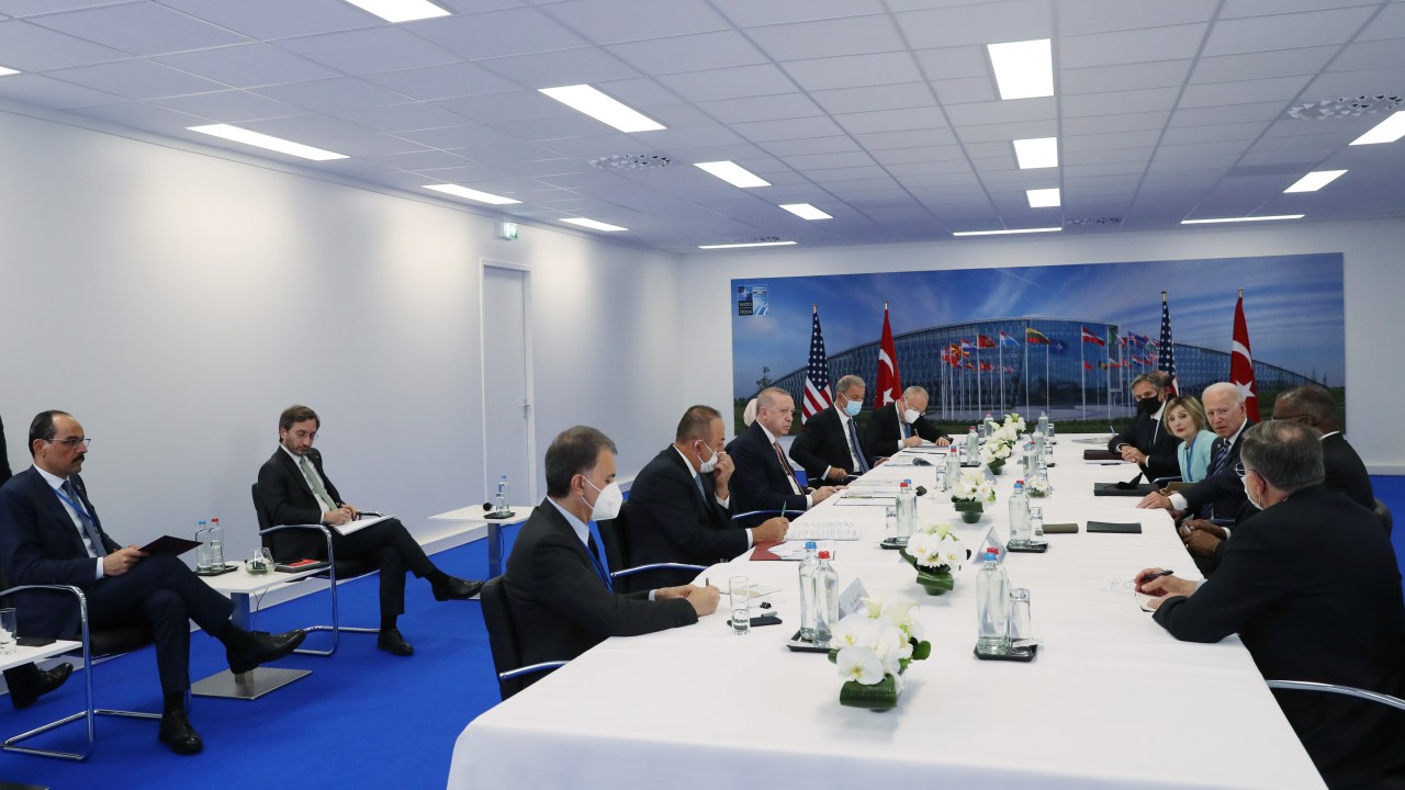 Líderes da Otan em reunião em Bruxelas - 14/06/2021